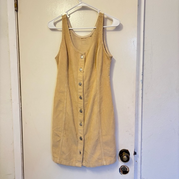 Levi's Tan Corduroy Mini Dress - Picture 1 of 6